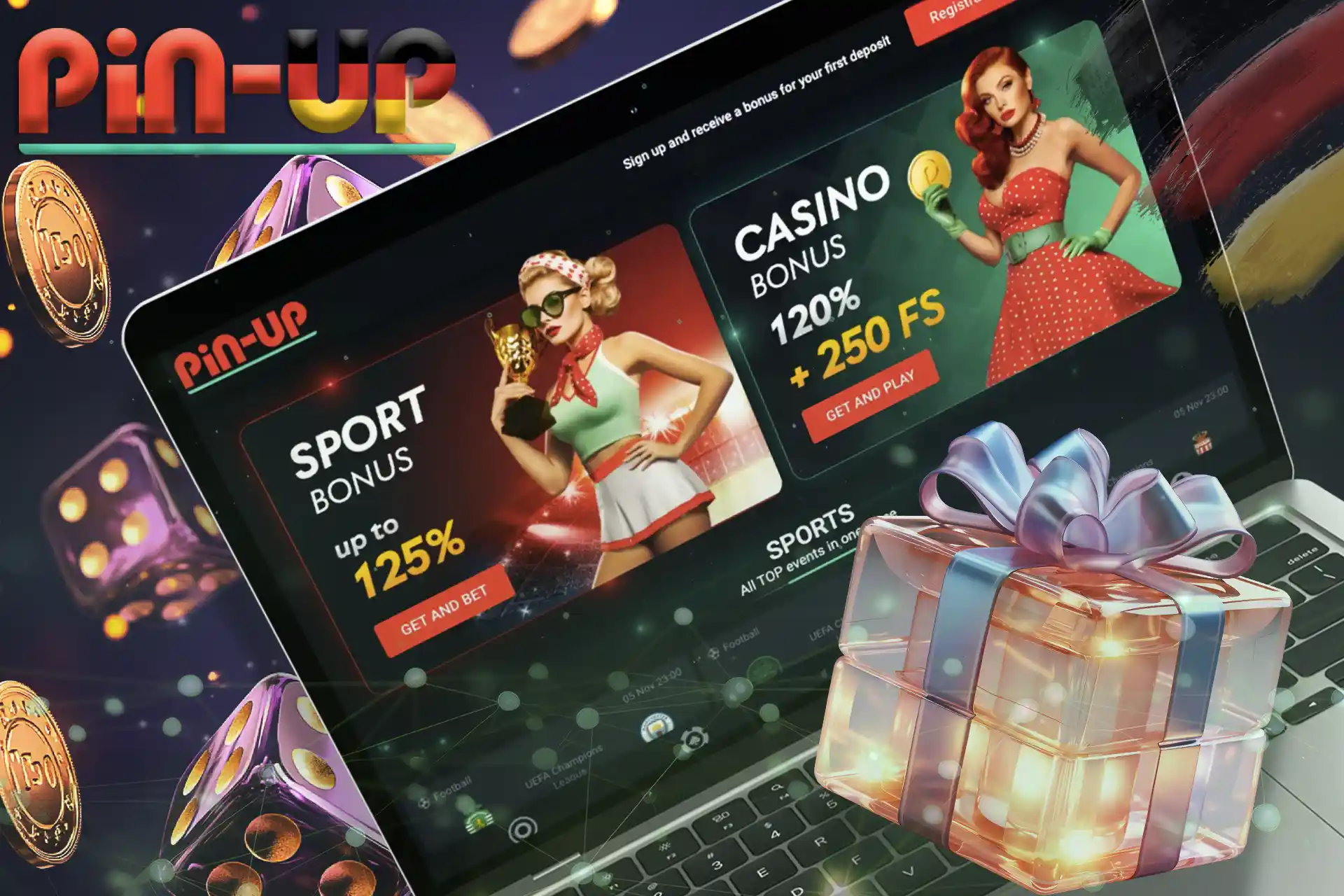 Die Glücksspielseite 2024 bietet eine aufregende Vielfalt an Pin Up Casino-Boni und Bonuscode-Kombinationen.